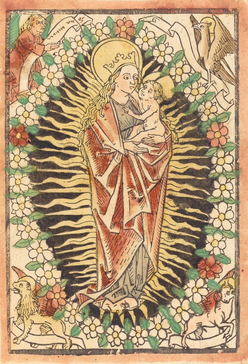 Madonna z Dzieciątkiem w różańcu, ok. 1930 1480. autorstwa Unbekannt