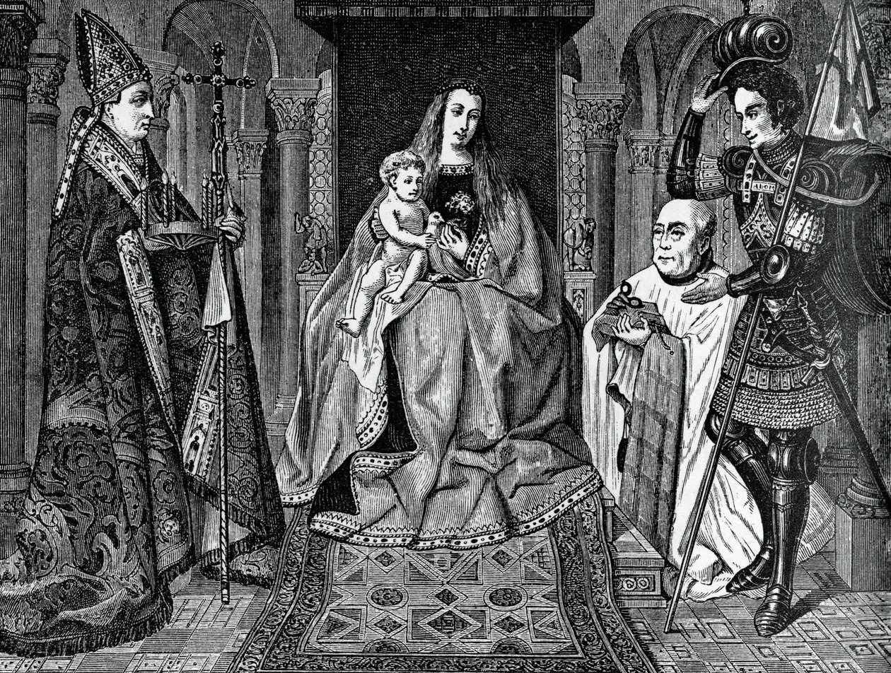 Madonna z Dzieciątkiem z kanonikiem Jorisem van der Paele, 1436, 1870 autorstwa Unbekannt