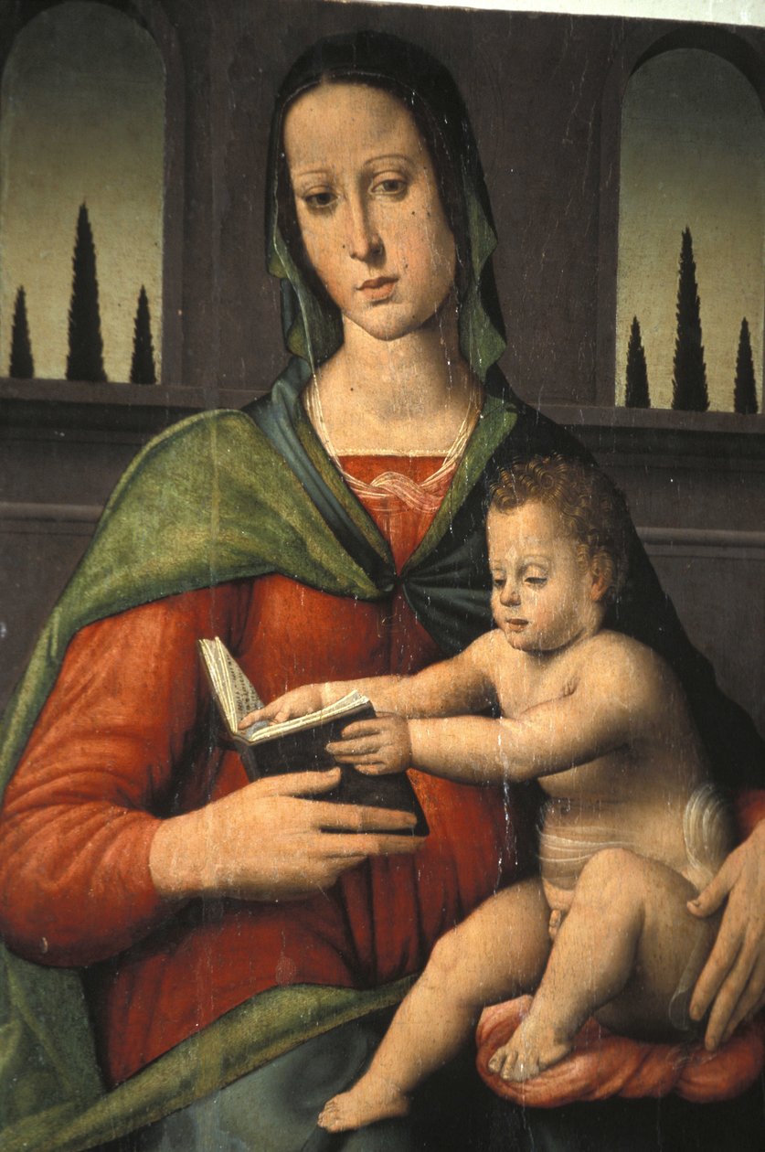 Madonna z Dzieciątkiem, XV w., Muzeum Piersanti, Matelica, Marche, Włochy autorstwa Unbekannt