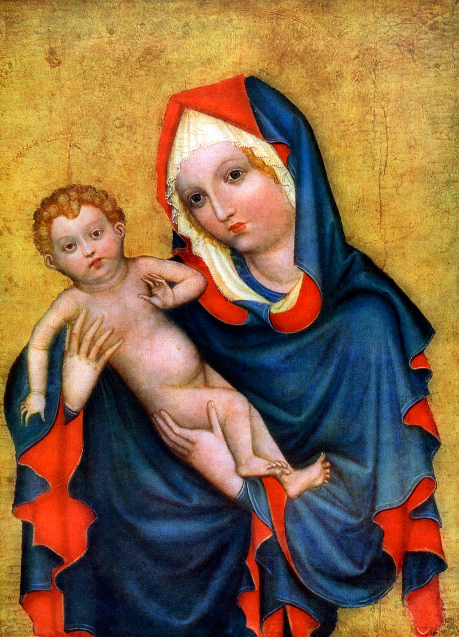 Madonna of Zlata Koruna, c1410 1955 autorstwa Unbekannt