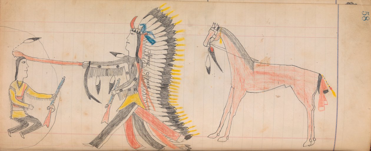 Maffet Ledger: Rysunek, ca. 1874-81. autorstwa Unbekannt