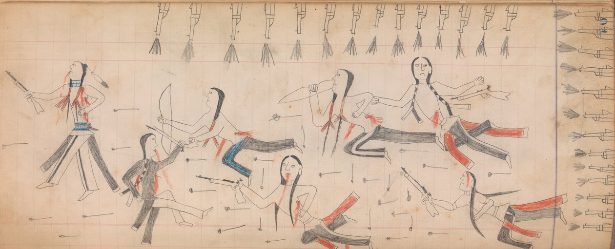 Maffet Ledger: Rysunek, ca. 1874-81. autorstwa Unbekannt