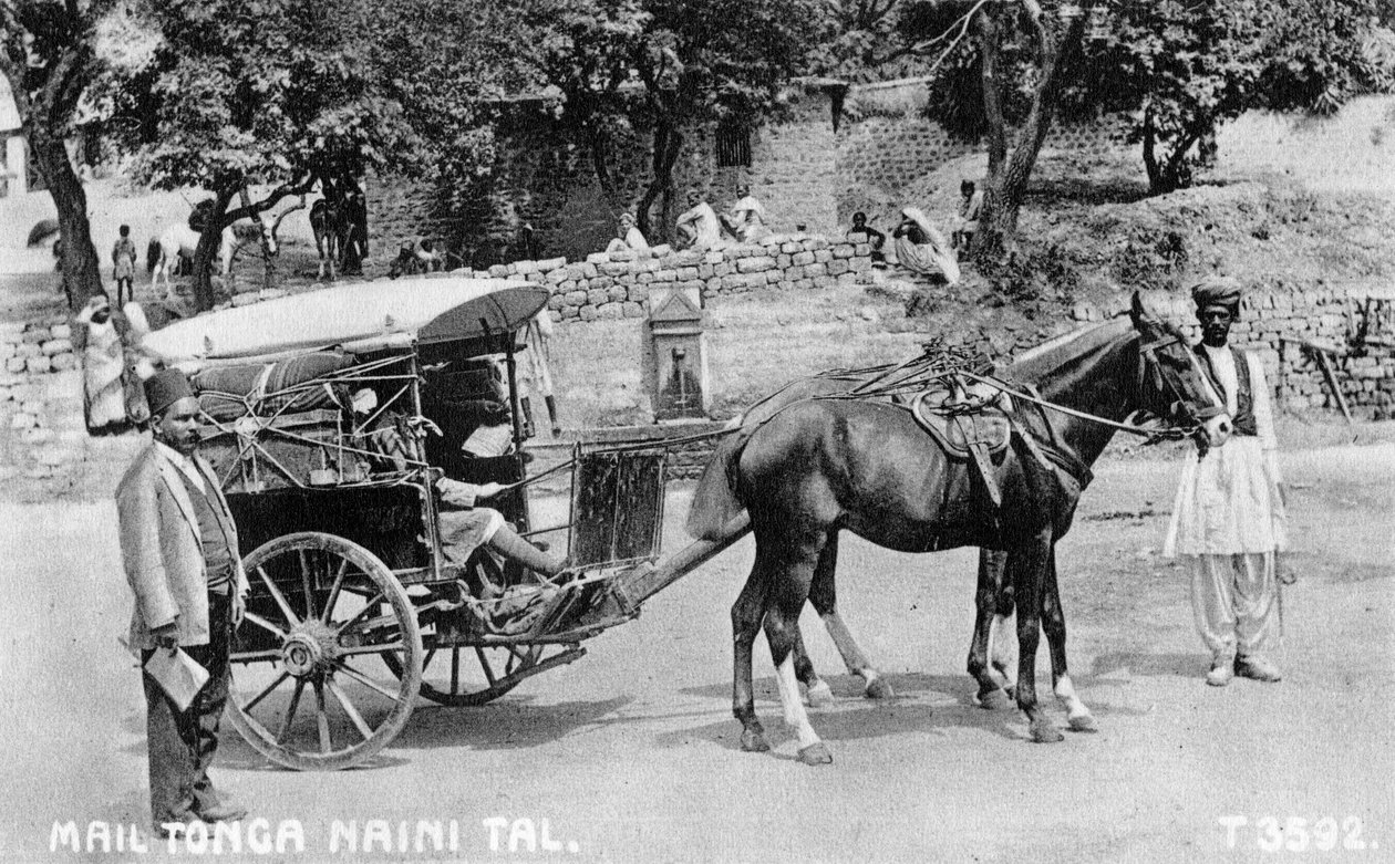 Mail tonga, Nainital, Indie, 1917 autorstwa Unbekannt