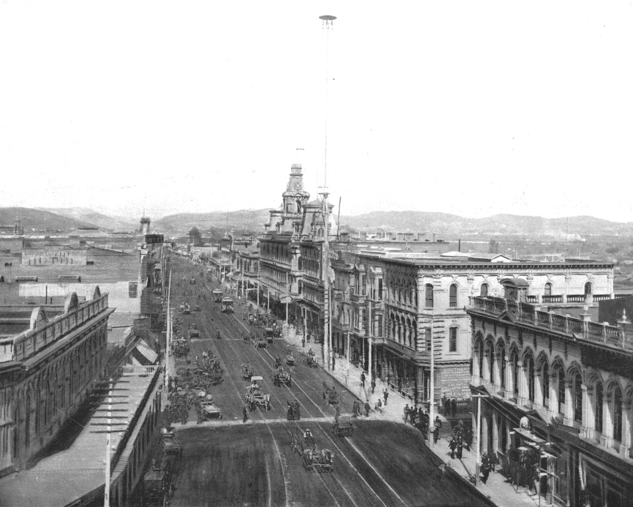 Main Street, Los Angeles, Kalifornia, USA, ok. 1900. autorstwa Unbekannt