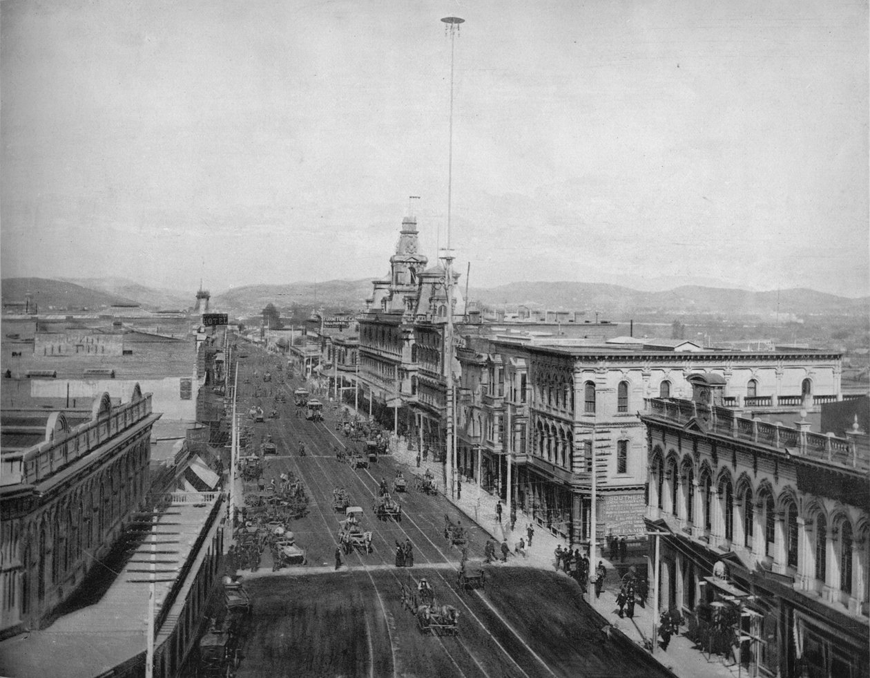 Main Street, Los Angeles, Kalifornia, ok. 1897. autorstwa Unbekannt