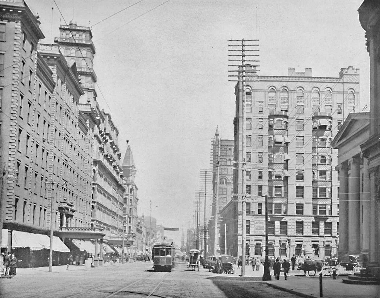 Main Street, Rochester, Nowy Jork, ok. 1897. autorstwa Unbekannt