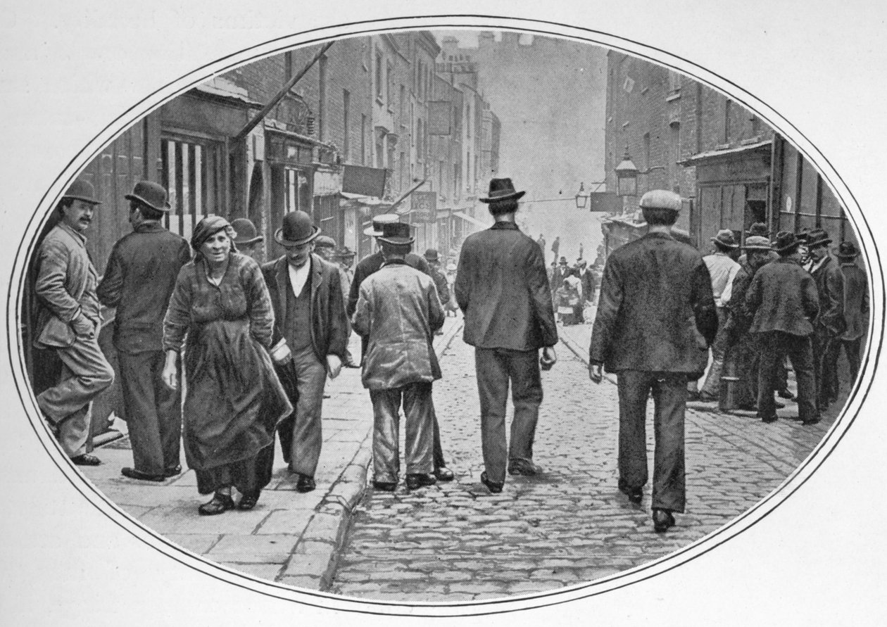Główna ulica społeczności włoskiej, Clerkenwell, Londyn, ok. 1900 1901 autorstwa Unbekannt