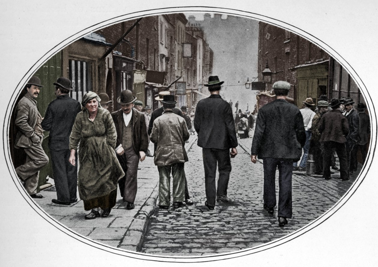 Główna ulica społeczności włoskiej, Clerkenwell, Londyn, ok. 1900 1901 autorstwa Unbekannt