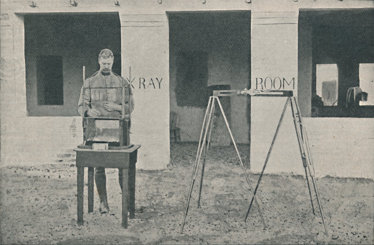 Major Battersby używający urządzenia lokalizującego, c1890, 1910 autorstwa Unbekannt