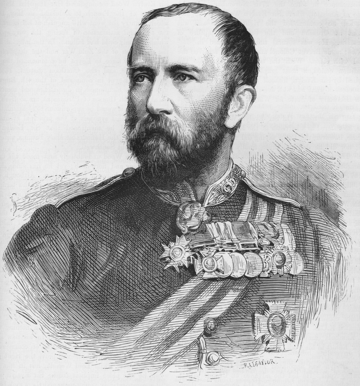 Generał dywizji Sir Henry Evelyn Wood, VC, KCB, żołnierz brytyjski, 1884 autorstwa Unbekannt