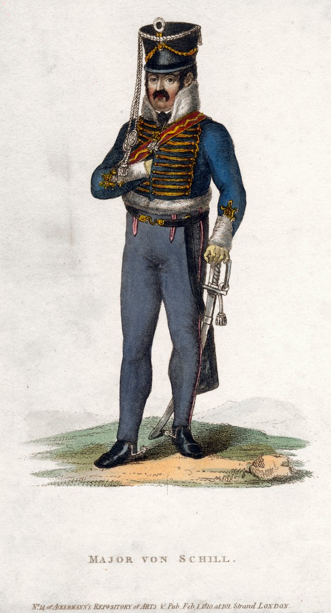 Major von Schill, 1810 autorstwa Unbekannt