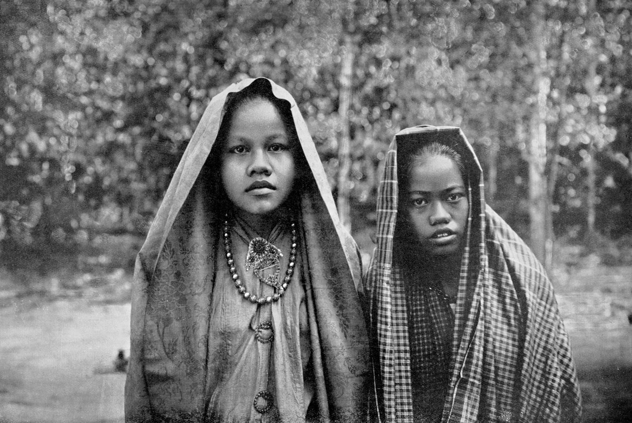 Malajskie dziewczyny, Sumatra, Indonezja autorstwa Unbekannt