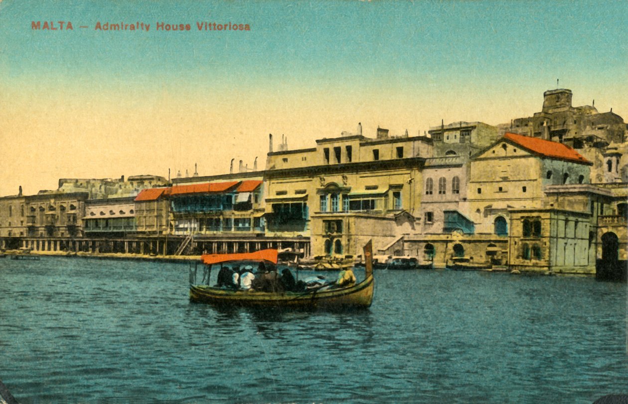 Malta - Dom Admiralicji Vittoriosa, c1918-c1939. autorstwa Unbekannt