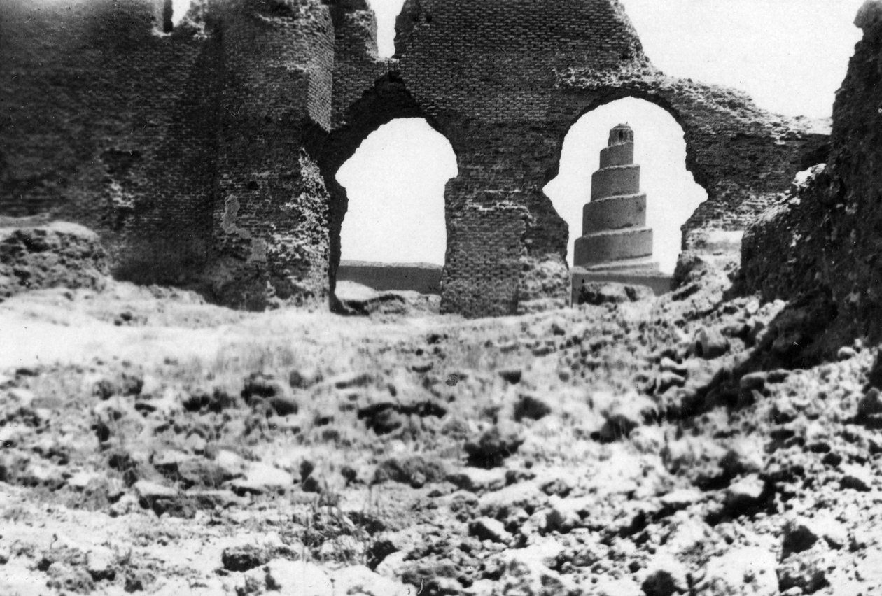 Wieża Malwiya, Mezopotamia, 1918 autorstwa Unbekannt