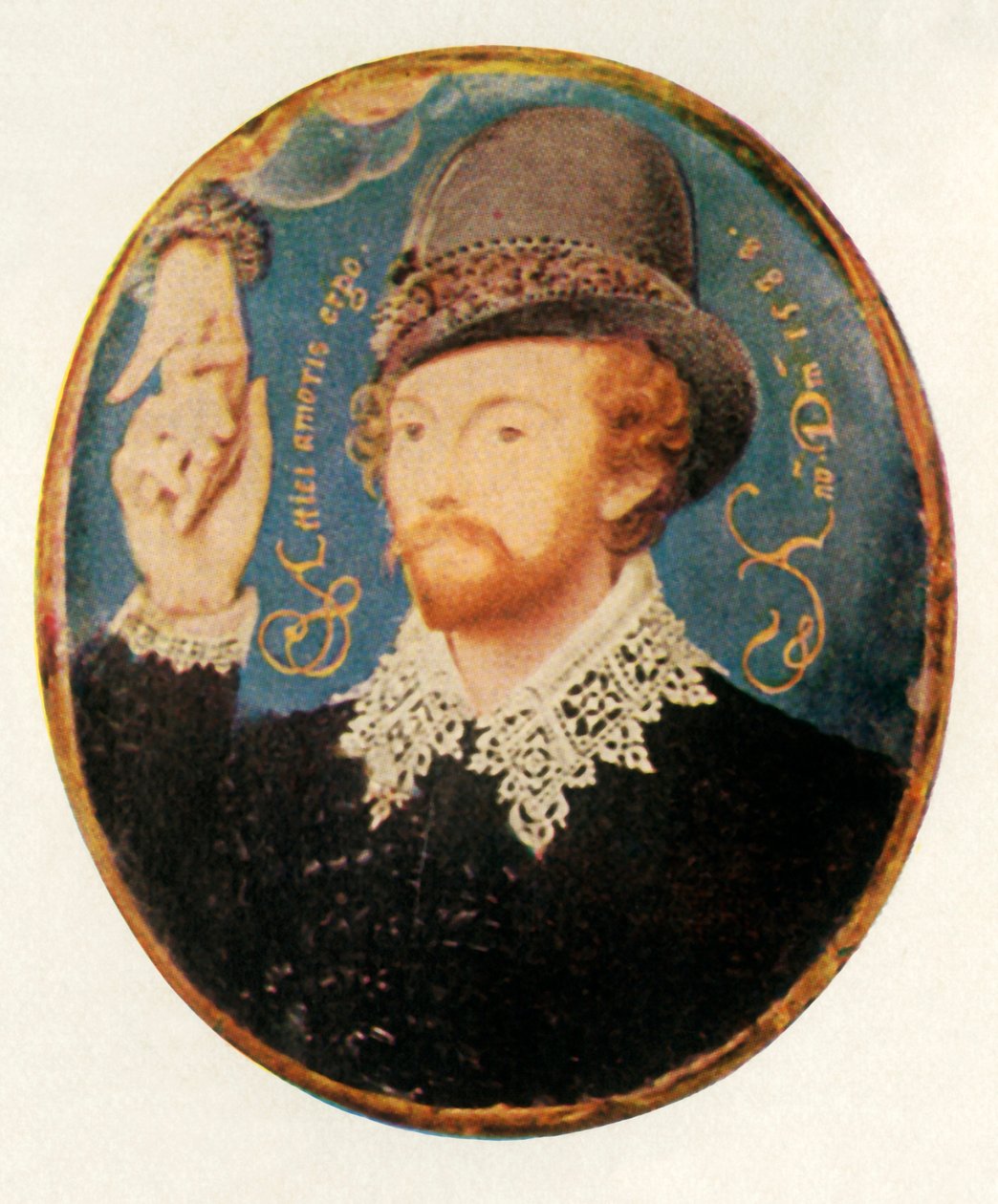 Mężczyzna ściskający dłoń z chmury, 1588, 1947. autorstwa Unbekannt