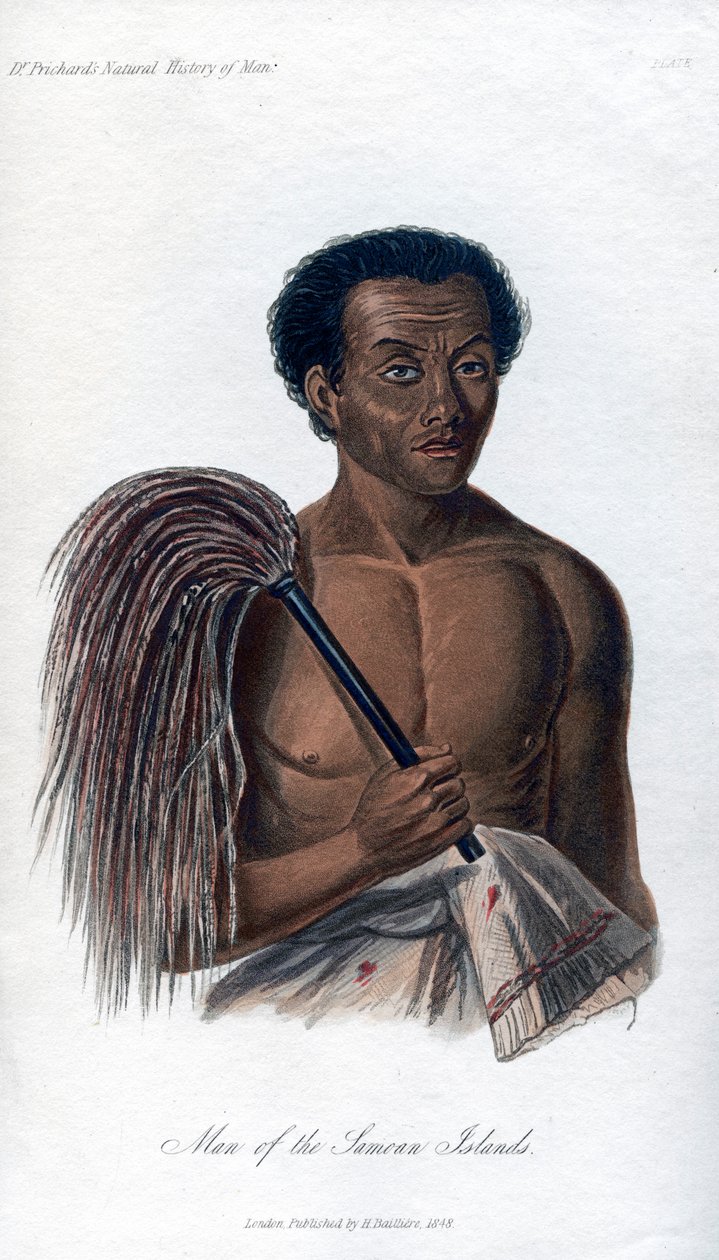 Człowiek z Wysp Samoa, 1848 autorstwa Unbekannt