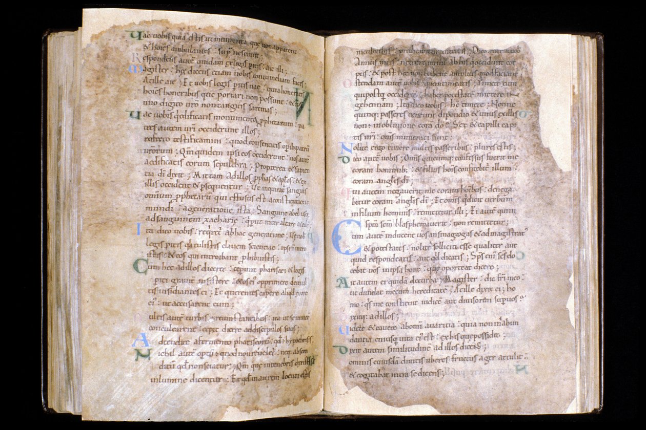 Manche N* 066, Miasto Mortain, Skarb Kolegiaty Saint Evroult, Ewangeliarz z X wieku. autorstwa Unbekannt