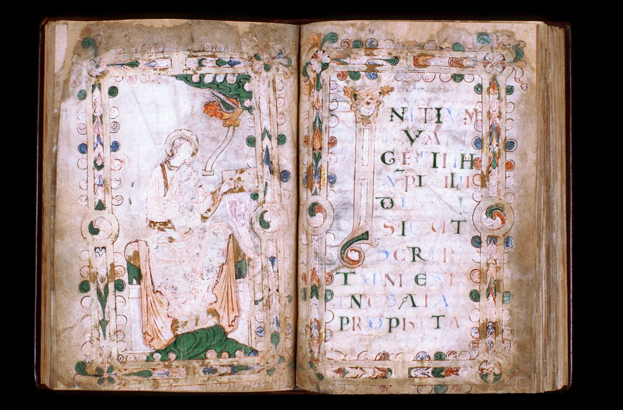 Manche N* 067, Vil de Mortain, Skarb kolegiaty Saint Evroult, Ewangeliarz z X wieku. autorstwa Unbekannt