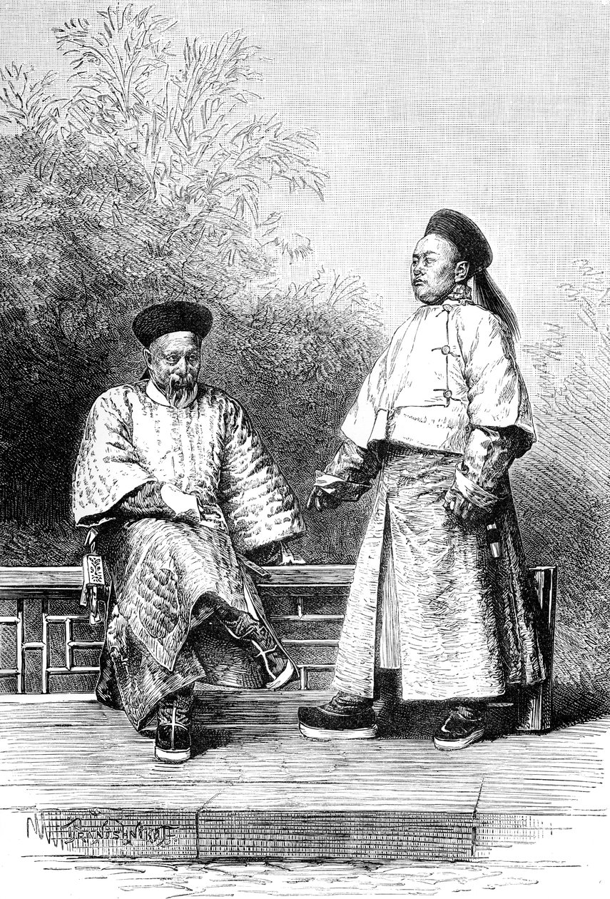 Ministrowie mandżurscy, szefowie bankierów, c1890 autorstwa Unbekannt