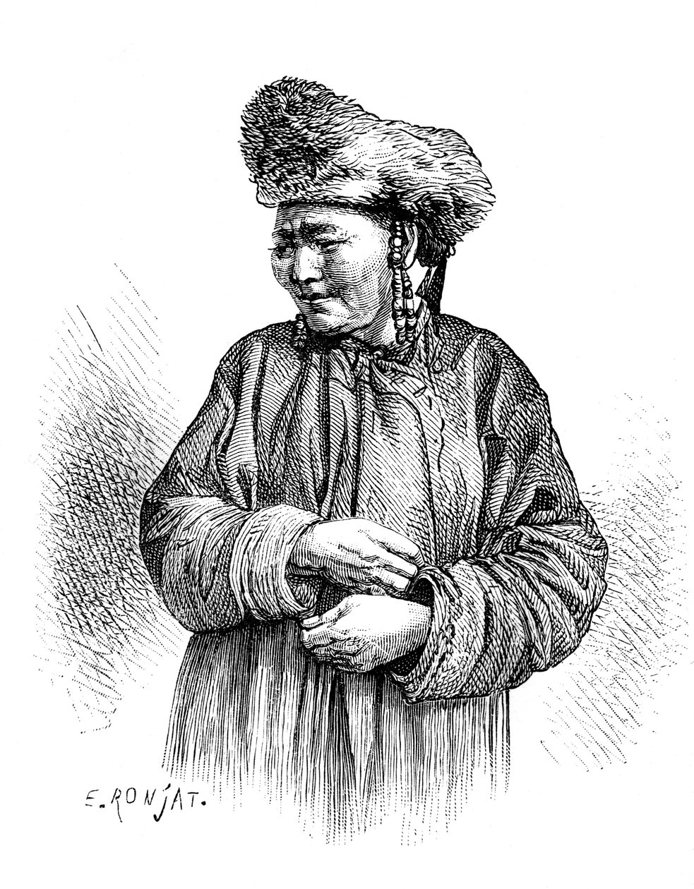 Kobieta z Manchu, ok. 1890 r. autorstwa Unbekannt