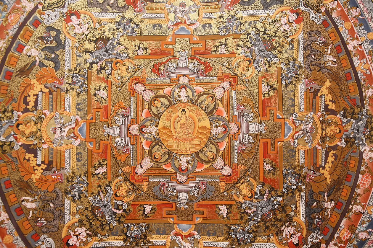 Mandalon Thangka, Bhaktapur, Nepal autorstwa Unbekannt
