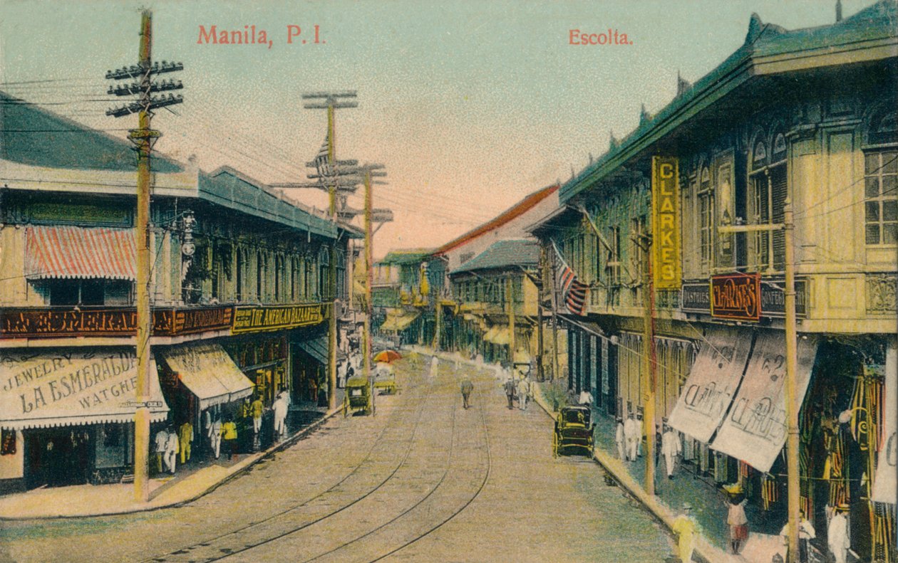 Manila, P.I. Escolta, ok. 1912 r autorstwa Unbekannt