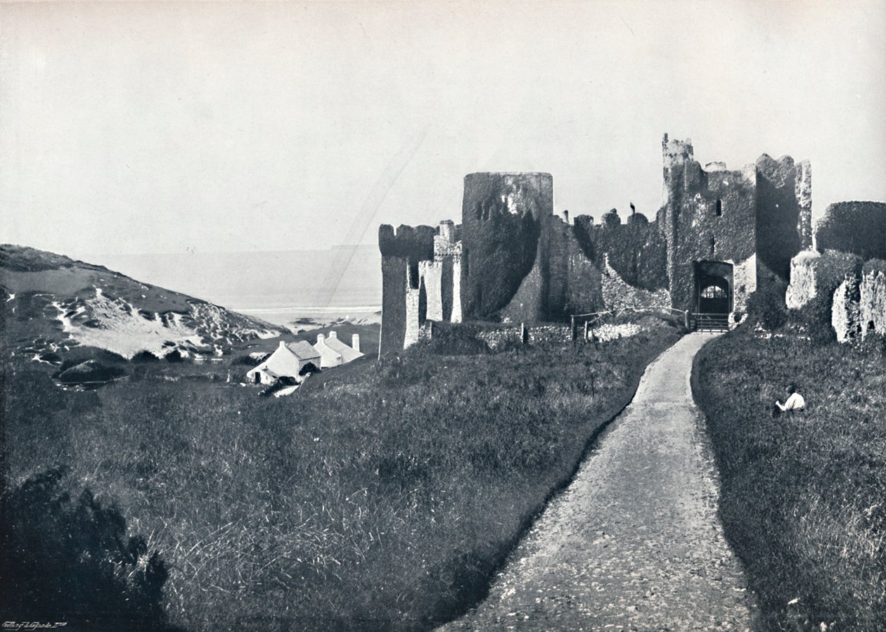 Manorbier - Zamek, 1895 autorstwa Unbekannt