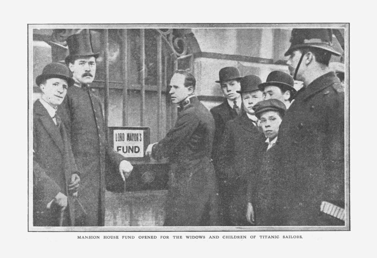 Otwarcie funduszu rezydencji dla wdów i dzieci z Titanic Sailors, 20 kwietnia 1912 r. autorstwa Unbekannt