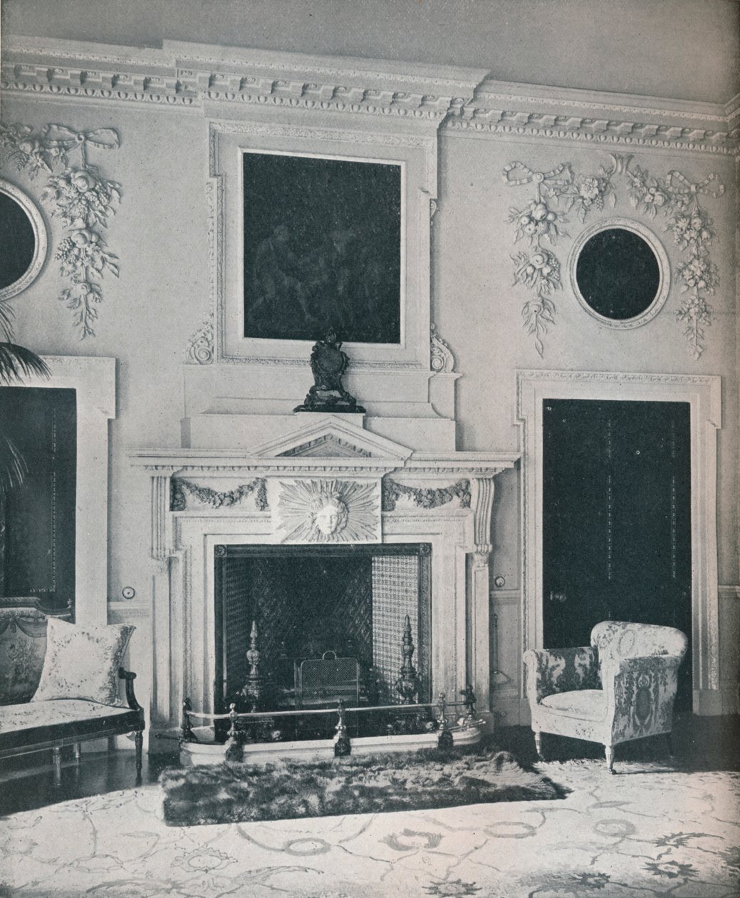 Kominek w Salonie Państwowym, 1916 autorstwa Unbekannt