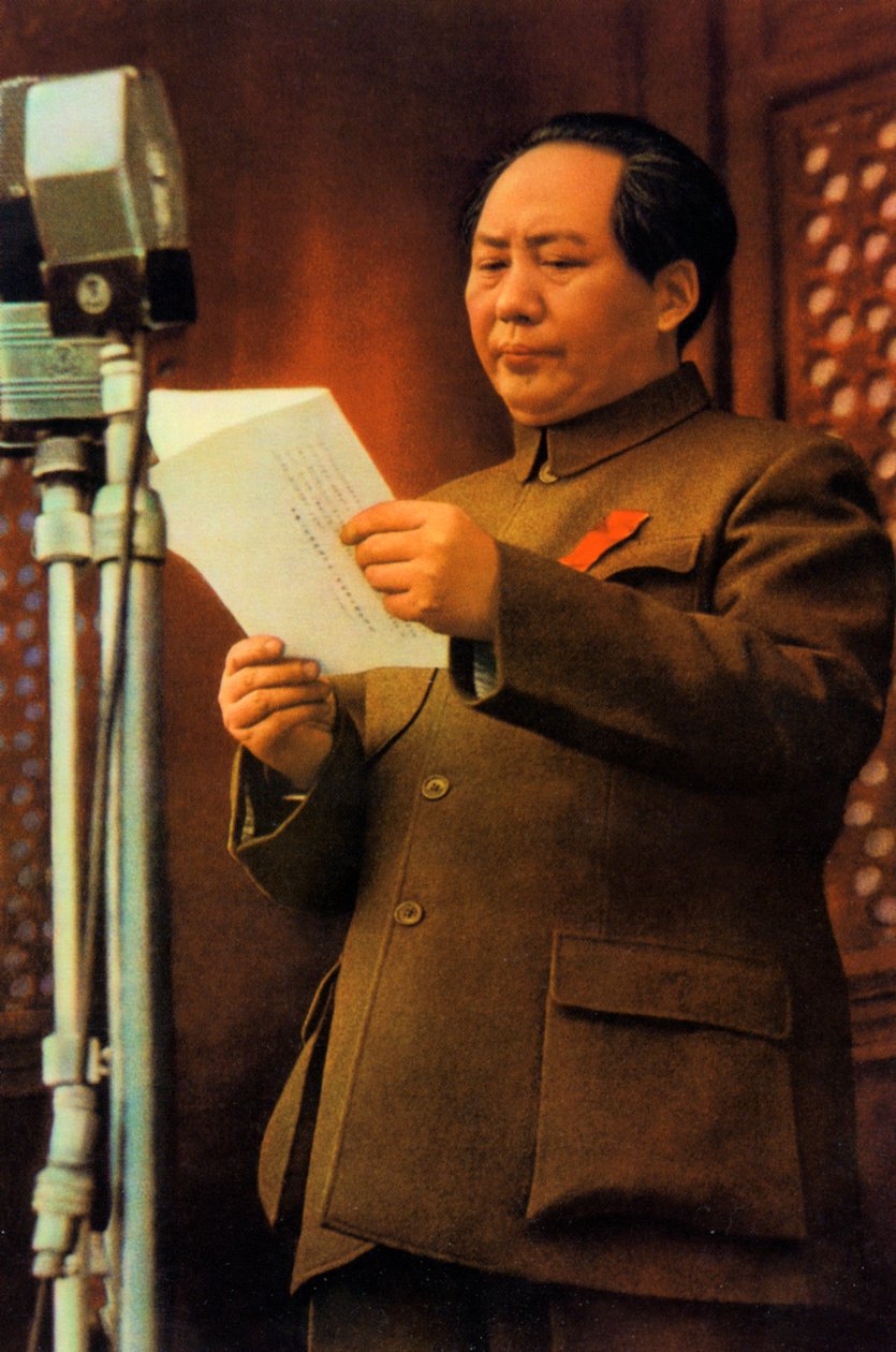 Mao Zedong, chiński komunistyczny rewolucjonista i przywódca, lata 50.-60 autorstwa Unbekannt