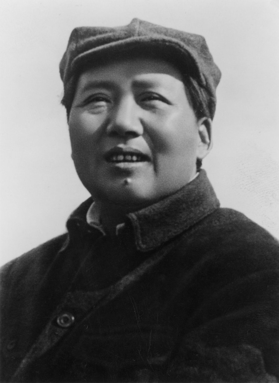 Mao Zedong, chiński komunistyczny rewolucjonista i przywódca, ok. 1950 r. autorstwa Unbekannt