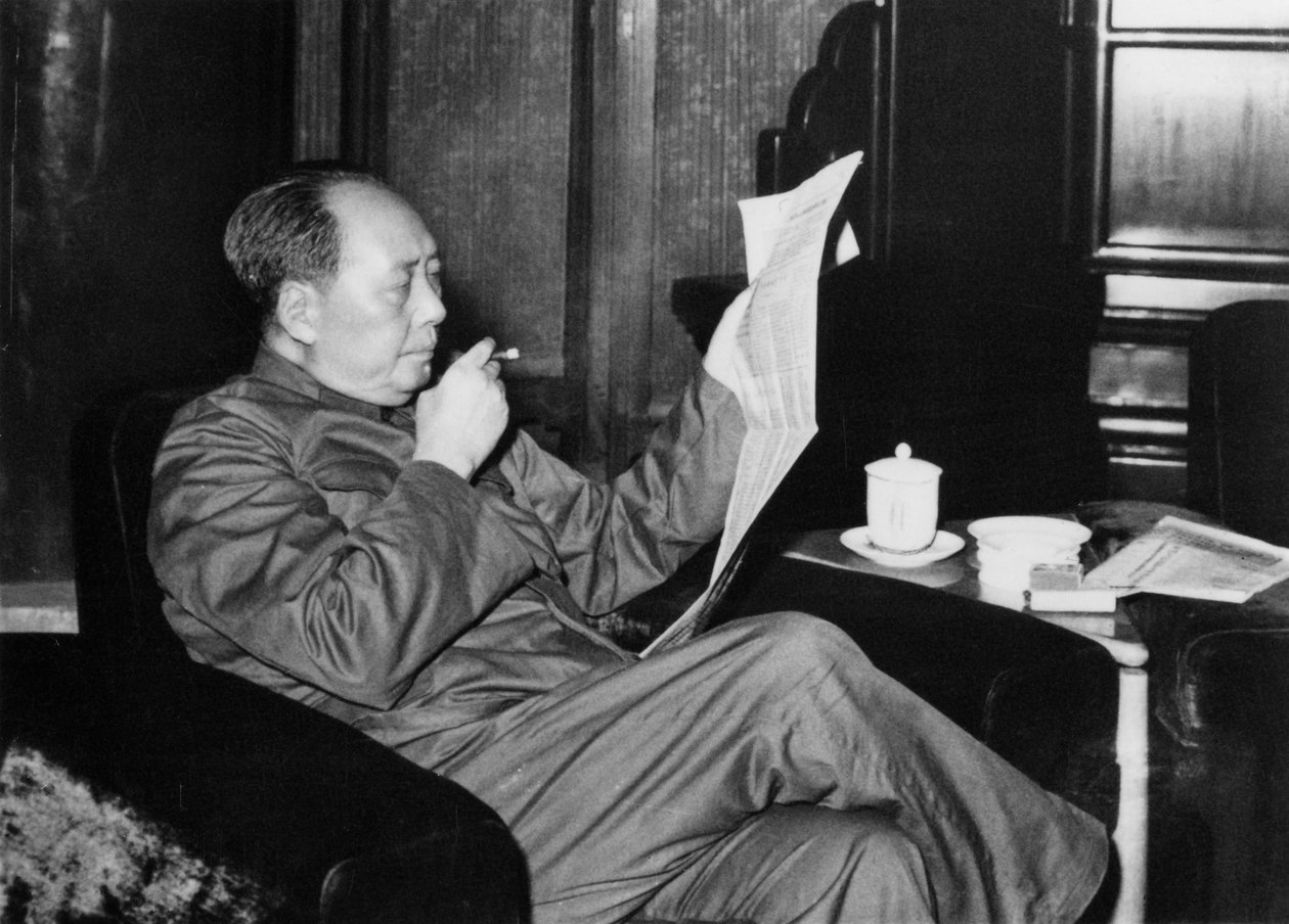 Mao Zedong, chiński komunistyczny rewolucjonista i przywódca, ok. 1960 autorstwa Unbekannt