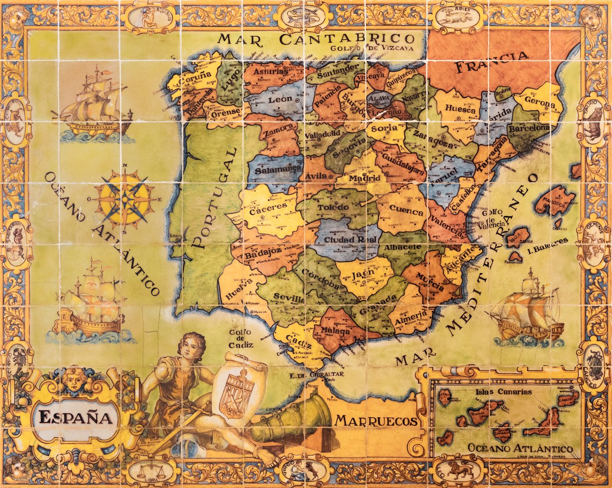 Mapa Hiszpanii, Segovia, Hiszpania, 2017 (zdjęcie) autorstwa Unbekannt