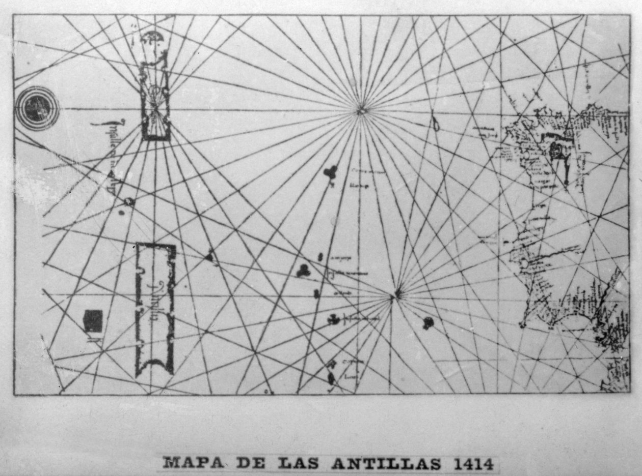 Mapa Antyli, 1414 1919. autorstwa Unbekannt