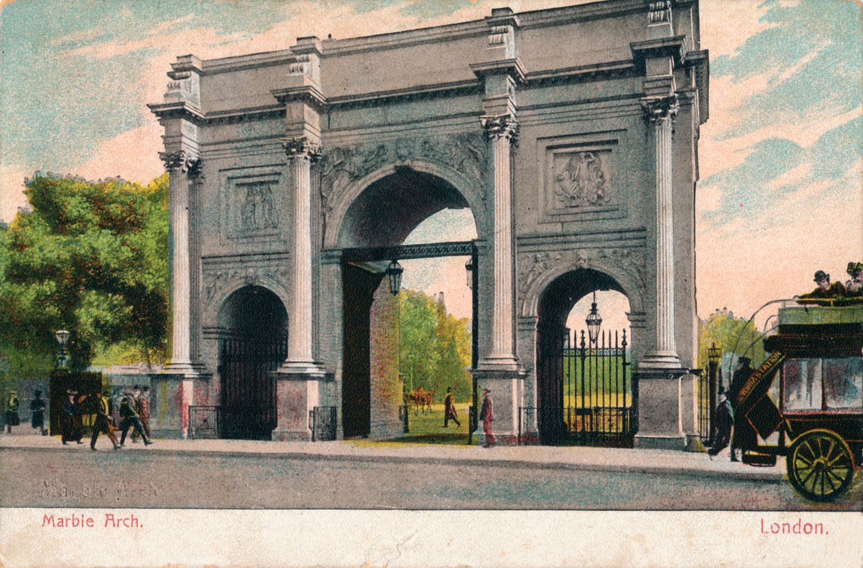 Marble Arch, Londyn, c1906 autorstwa Unbekannt
