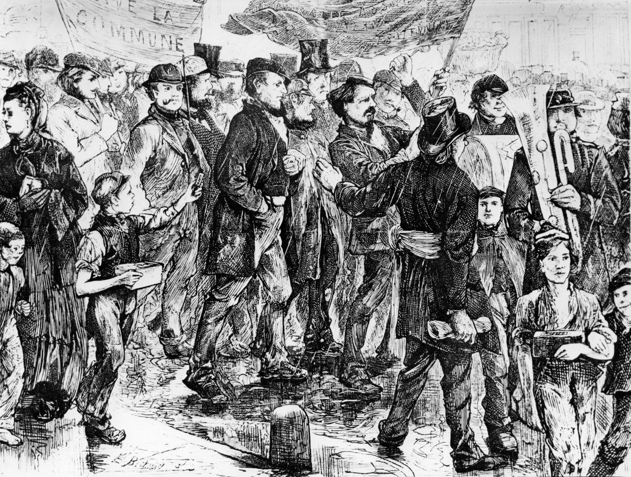 Marzec na rzecz Komuny, Komuna Paryska z 1871 r. autorstwa Unbekannt
