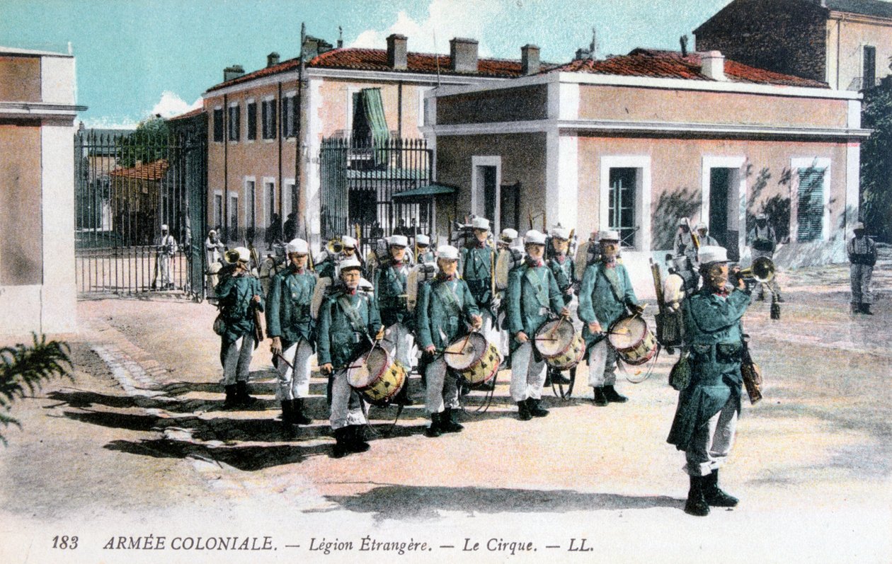 Orkiestra marszowa, Legia Cudzoziemska, ok. 1910 r. autorstwa Unbekannt