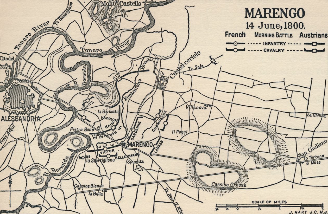 Marengo - 14 czerwca, 1800 Poranna bitwa, 1896 autorstwa Unbekannt