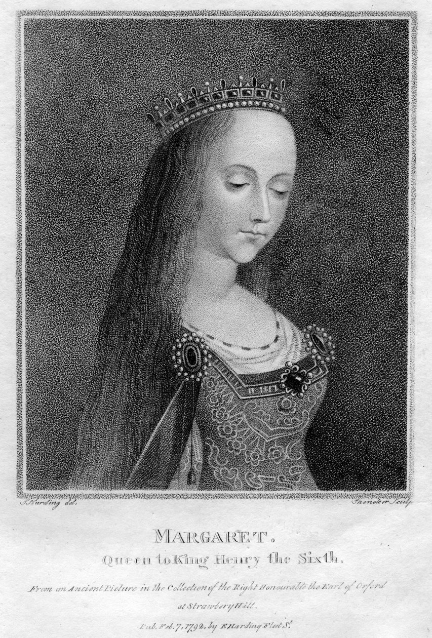 Małgorzata Andegaweńska, królowa małżonka Henryka VI, 1792 r autorstwa Unbekannt