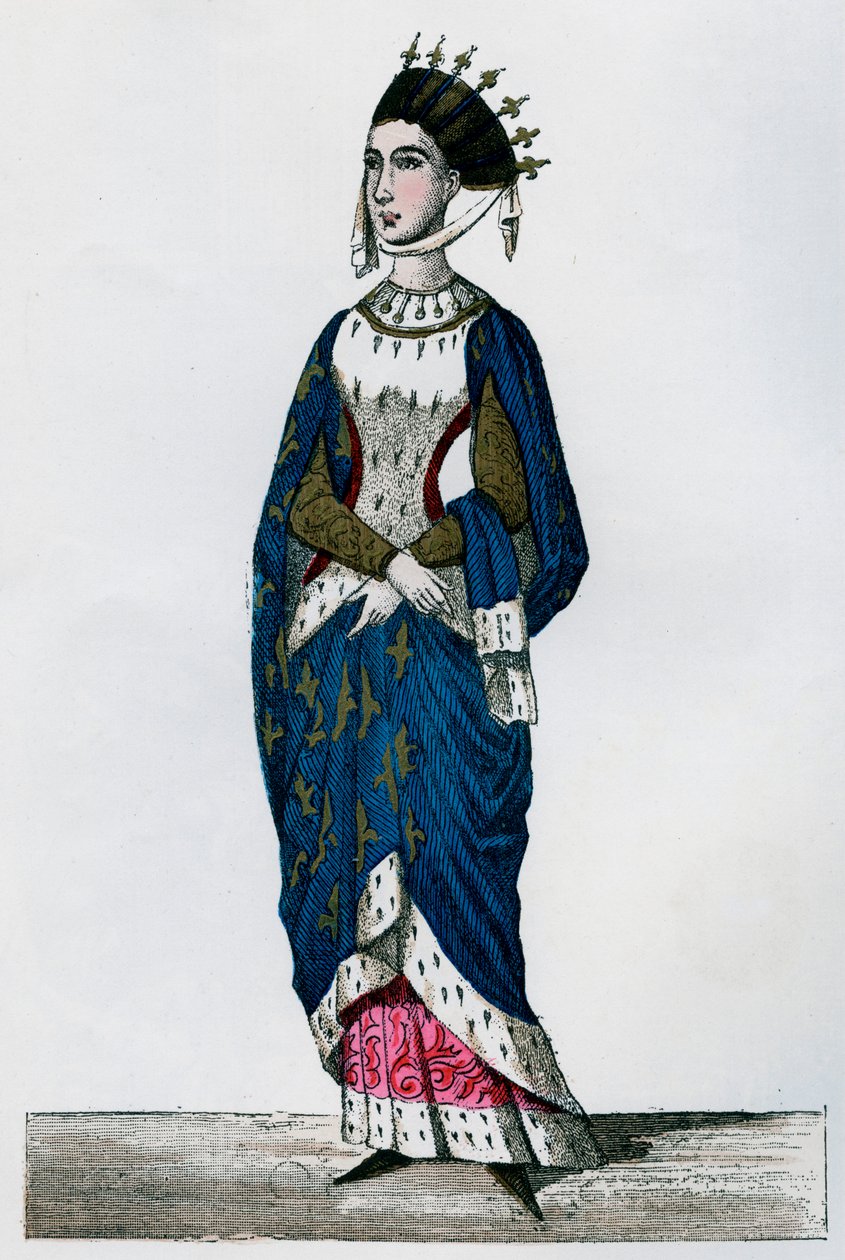 Małgorzata z Prowansji, królowa małżonka Ludwika IX z Francji, XIII wiek 1882-1884 autorstwa Unbekannt