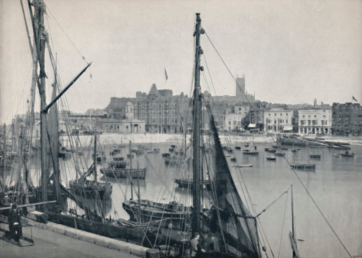 Margate - Port i molo, 1895 autorstwa Unbekannt