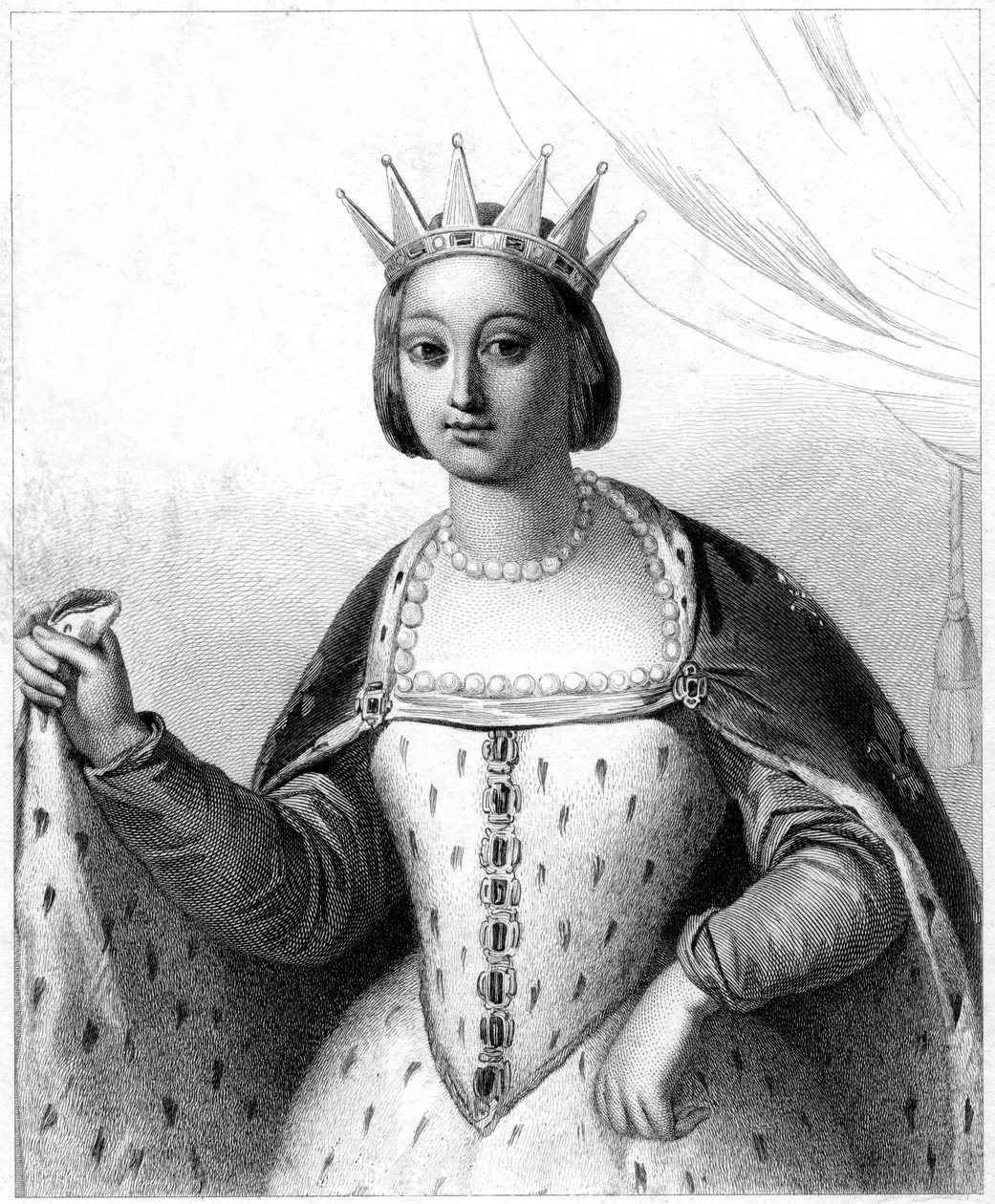 Małgorzata z Prowansji, królowa małżonka Ludwika IX z Francji autorstwa Unbekannt