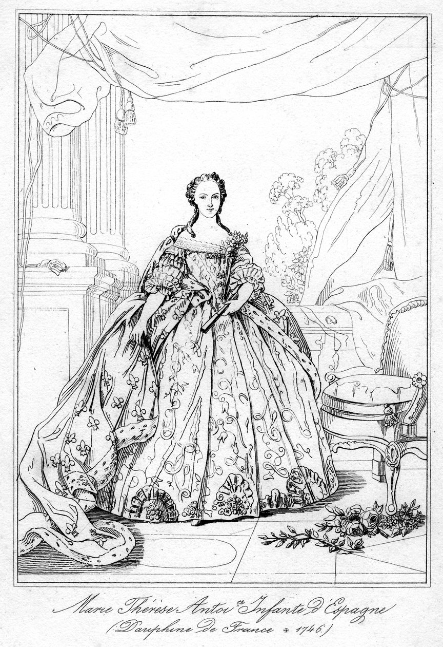 Maria-Teresa z Hiszpanii, córka króla Hiszpanii Filipa V, 1726-1746 autorstwa Unbekannt