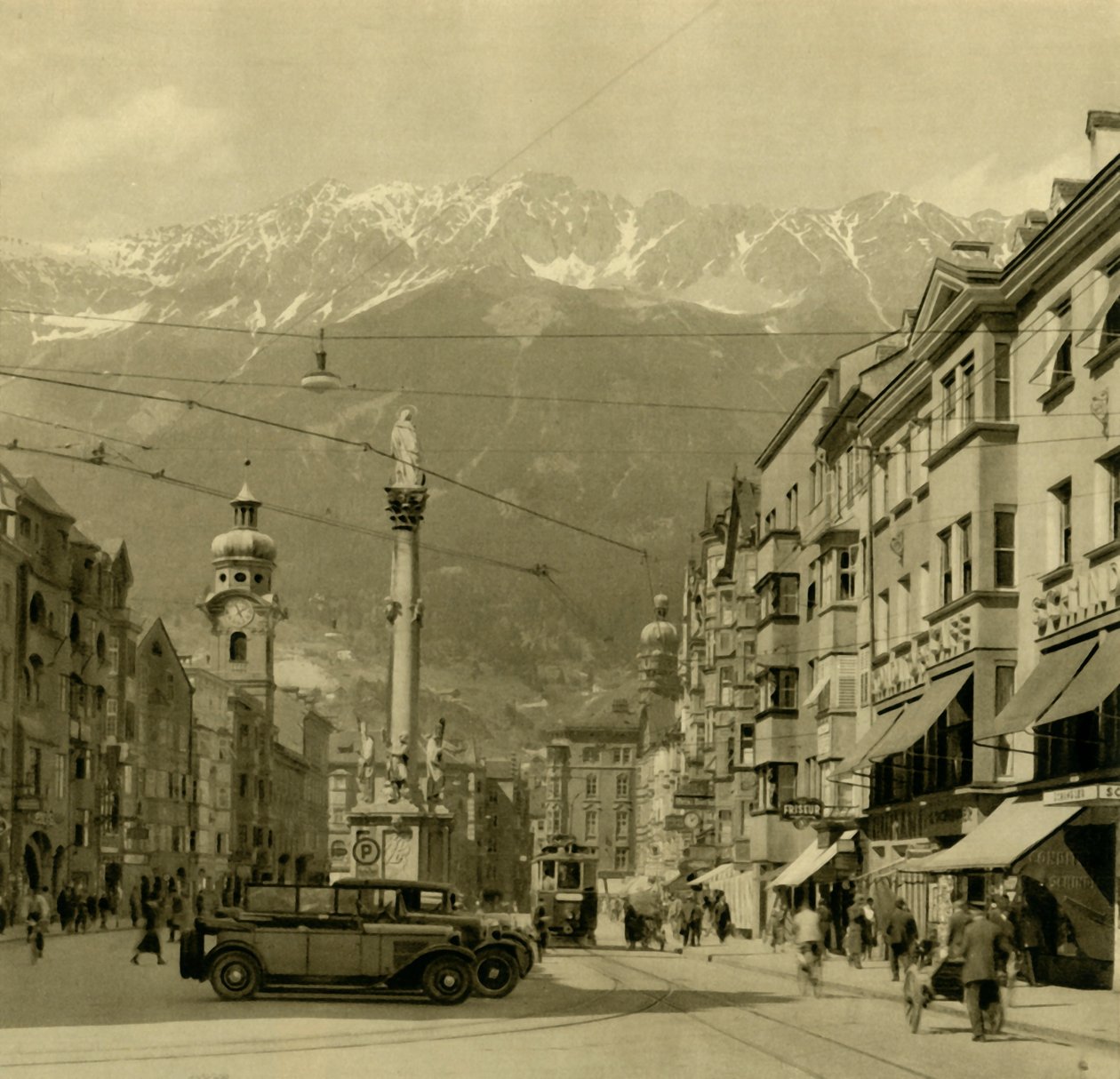Maria-Theresien-Strasse, Innsbruck, Tyrol, Austria, c1935. autorstwa Unbekannt