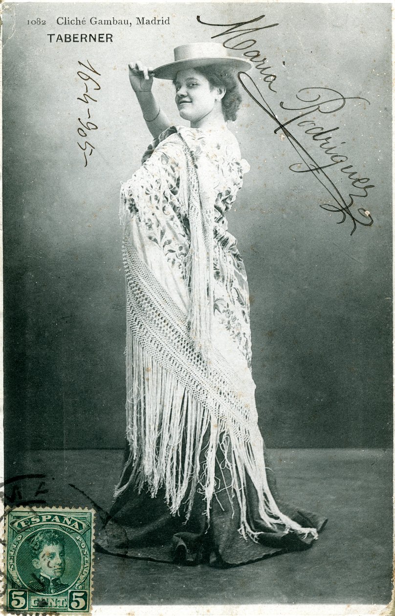 Maria Rodriguez, hiszpańska aktorka, 1905 autorstwa Unbekannt