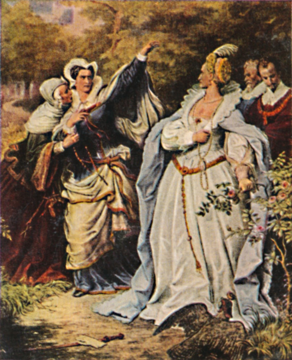 Maria Stuart 1542-1587 i Elżbieta V. Anglia 1533-1603, 1934. autorstwa Unbekannt
