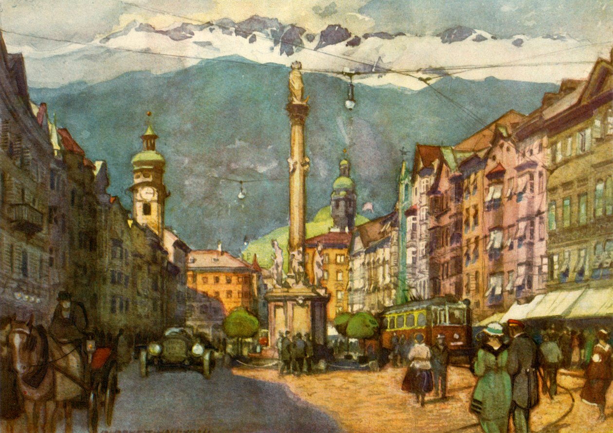 Maria Theresienstrasse, ok. 1929. autorstwa Unbekannt