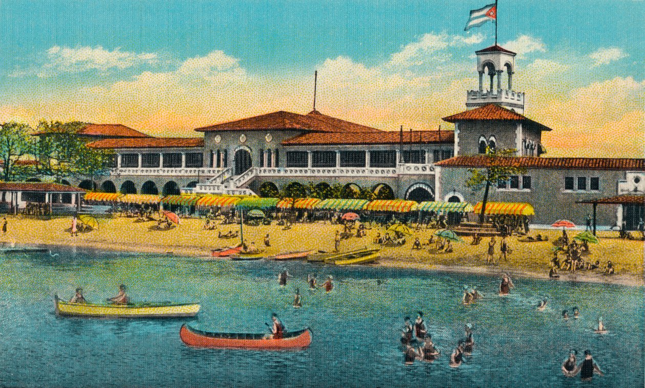 Plaża kąpielowa Marianao, Hawana, Kuba, ok. 1910 r. autorstwa Unbekannt