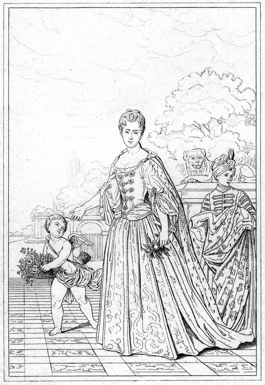 Marie Adelaide of Savoy, księżna Burgundii, ok. XVII w. autorstwa Unbekannt