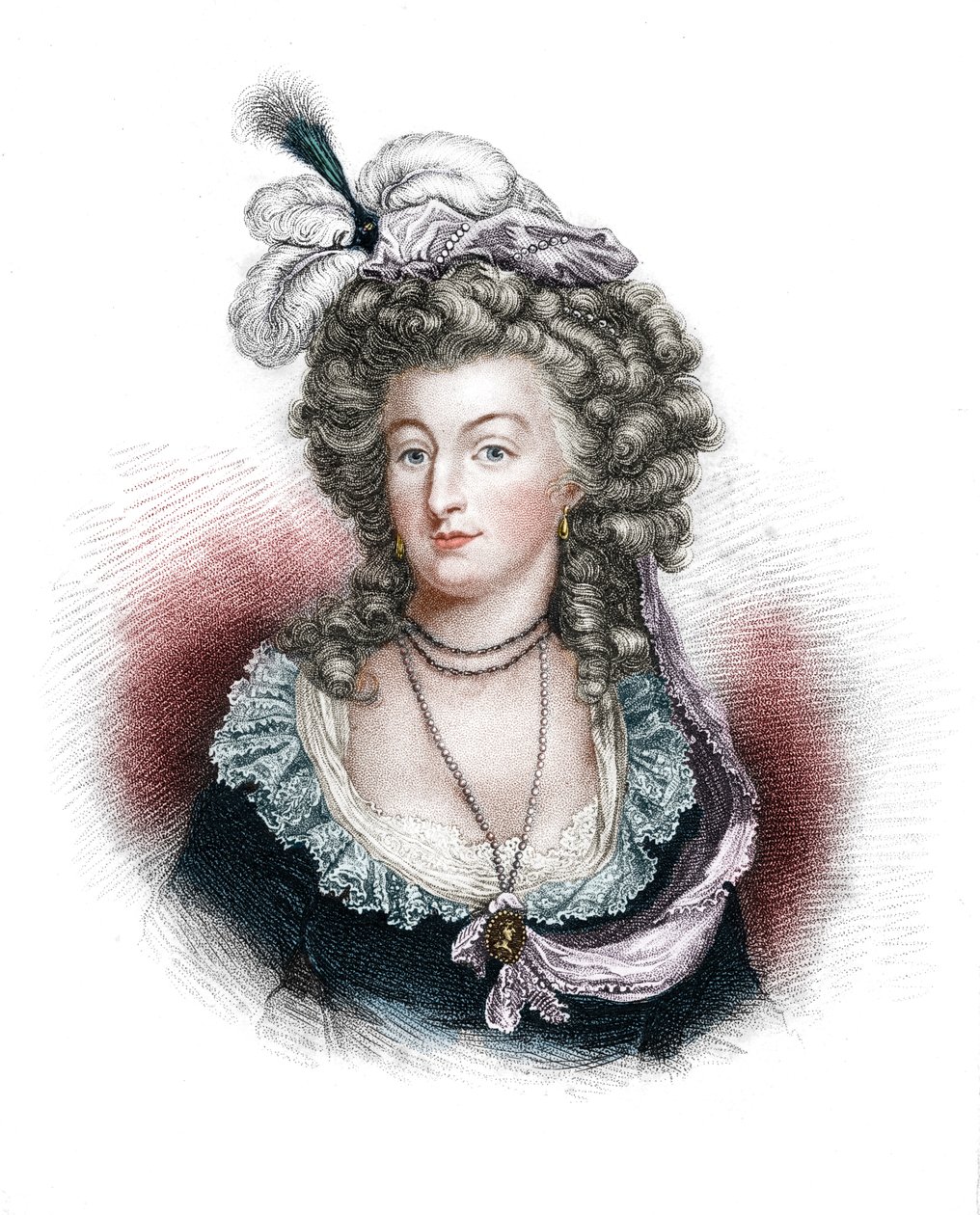 Maria Antonina, królowa małżonka Ludwika XVI Francji, 1843 autorstwa Unbekannt